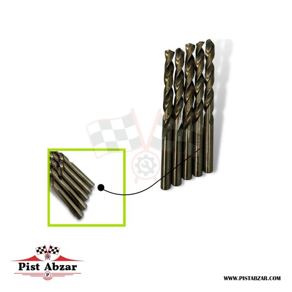مته ته گرد نیم بلند کبالت HSS.CO %5 ولف DIN340RN