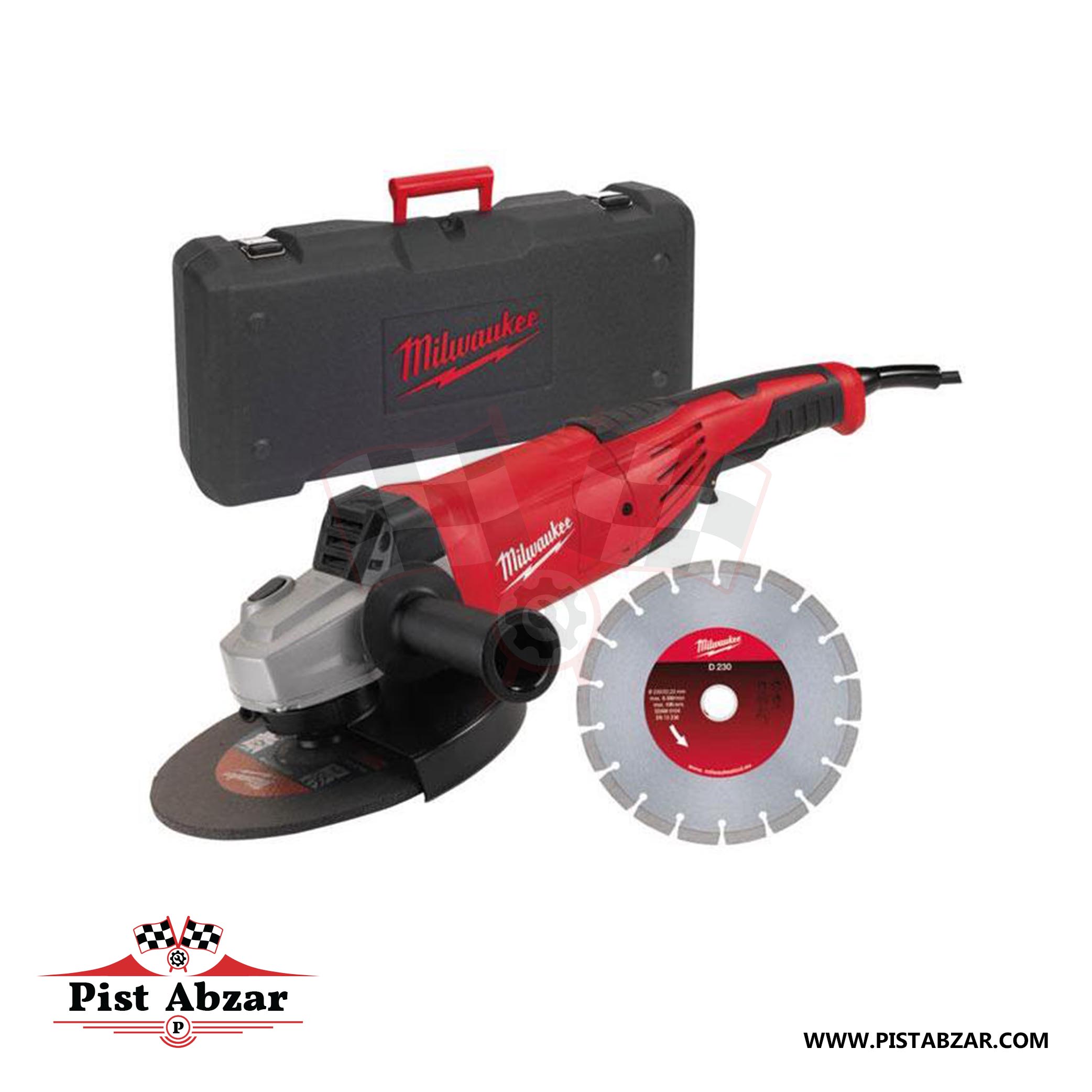 سنگ فرز 2200 وات میلواکی مدل AG22-230 با گارانتی