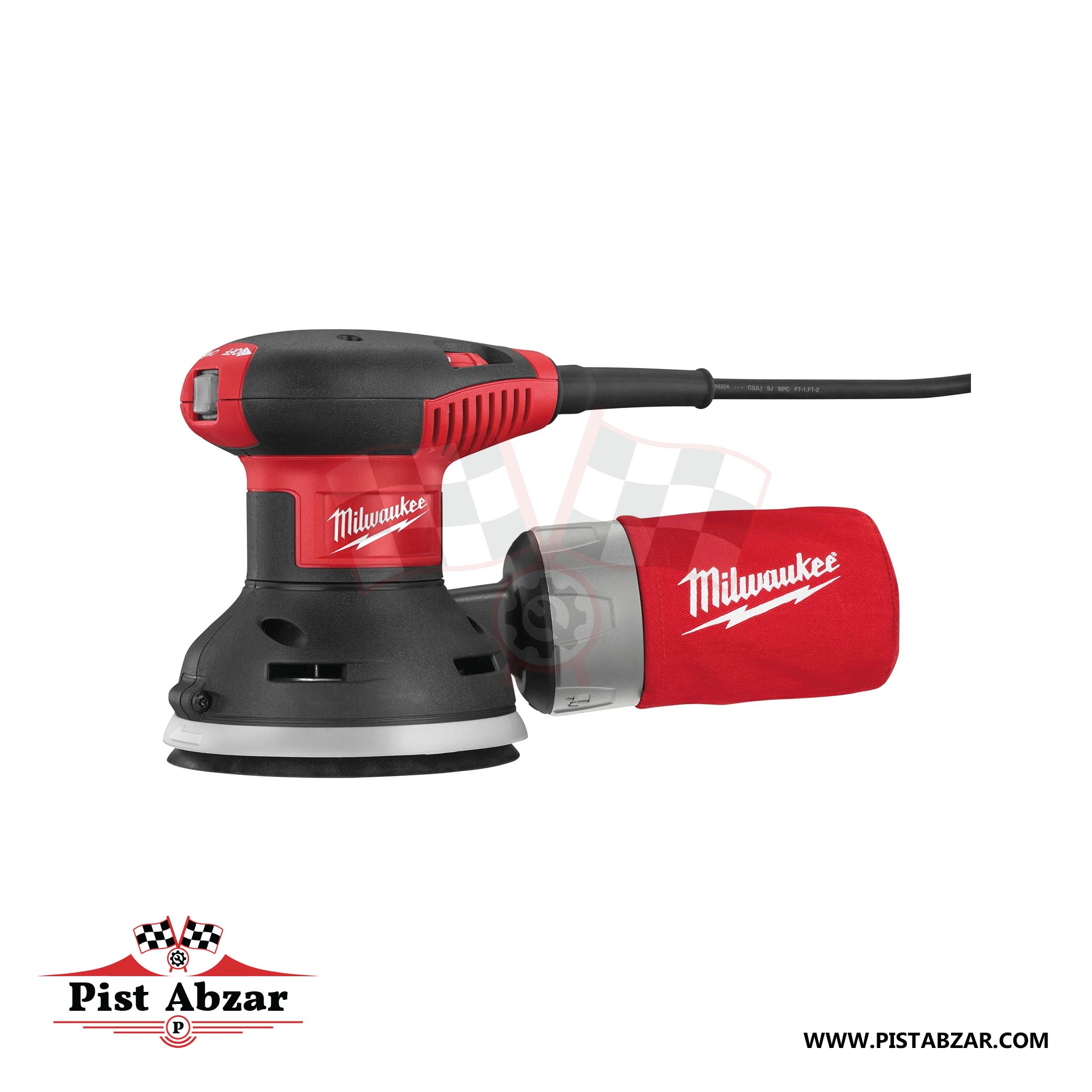 سنباده لرزان صفحه گرد 125 میلی متری میلواکی مدل ROS125E با گارانتی