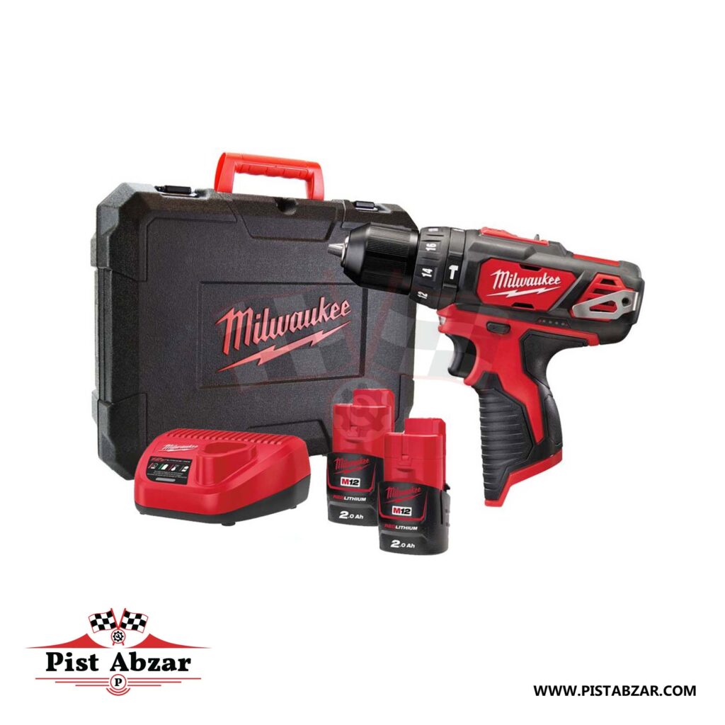 دریل چکشی شارژی 12 ولت میلواکی M12BPD-202C