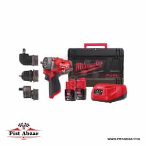 کیت دریل چکشی شارژی 12 ولت میلواکی M12FPDXKIT-202X