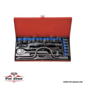 جعبه بکس 1/2 مشکی 24 پارچه اپتیما مدل OP2406B