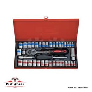 جعبه بکس 3/8 سفید 40 پارچه اپتیما مدل OP4006